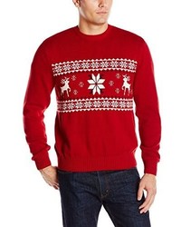 Red Christmas Crew-neck Sweater