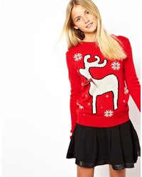 Asos Reindeer Holiday Sweater