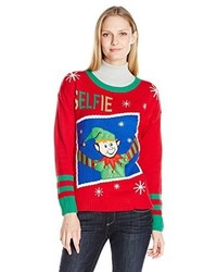 Blizzard Bay Selfie Polaroid Photo Ugly Christmas Sweater With Jingling Bells