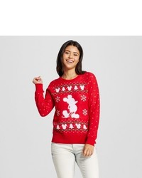 Disney Mickey Mouse Ugly Christmas Sweater Red