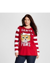 Ugly Christmas Sweater Plus Size Ugly Christmas Sweater Santa Paws Ugly Christmas