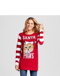 Ugly Christmas Sweater Ugly Christmas Santa Paws Tunic
