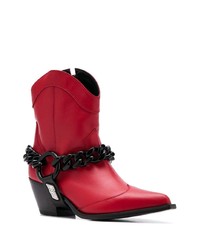 MSGM Chain Embellished Texan Boots
