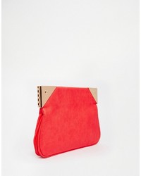 Aldo Clutch Bag With Metal Corner Detail 49 Asos Lookastic