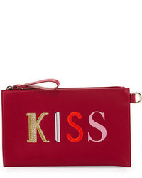 Longchamp Kiss Love Flat Clutch Bag