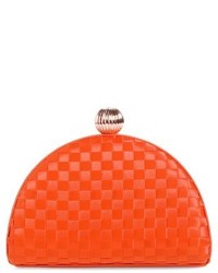 Ted Baker London Weave Bobble Clutch Red