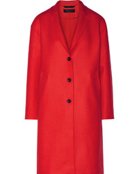 Rag & Bone Blankett Wool Blend Twill Coat Red