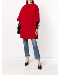 Gianluca Capannolo Cropped Sleeve Cocoon Coat