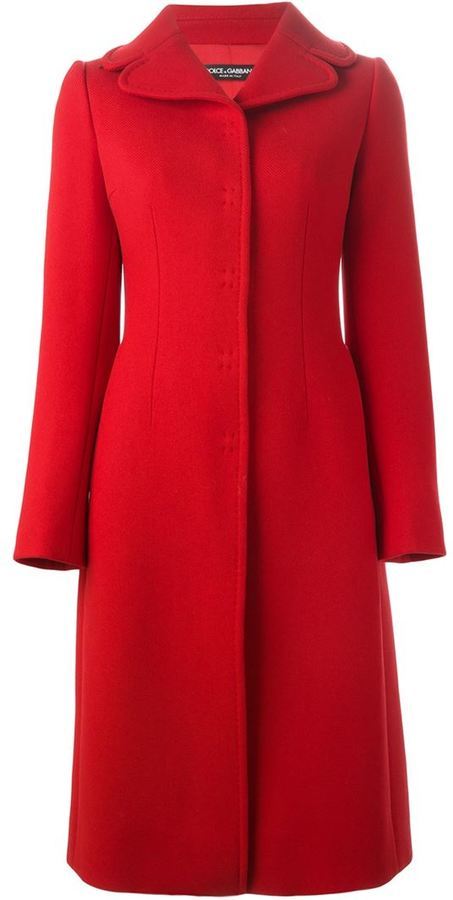 Dolce & Gabbana Classic Single Breasted Coat, $3,295 | farfetch 
