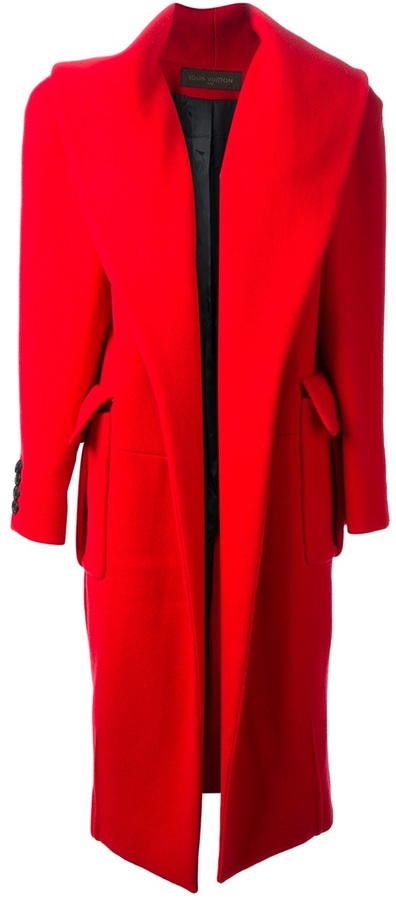 Trench coat Louis Vuitton Red size 36 FR in Polyester - 16188905
