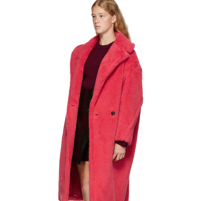 Max Mara Red Teddy Bear Coat, $1,181 | SSENSE | Lookastic