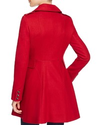 Via Spiga Skirted Double Breasted Button Front Coat