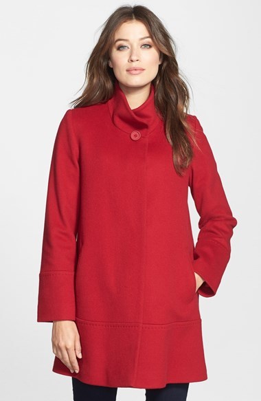 Fleurette red clearance coat