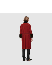 Gucci Wool Knit And Mink Coat