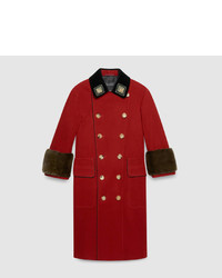 Gucci Wool Knit And Mink Coat