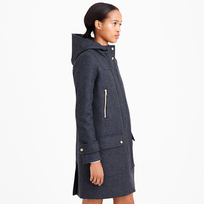 J crew wool melton duffle sale coat