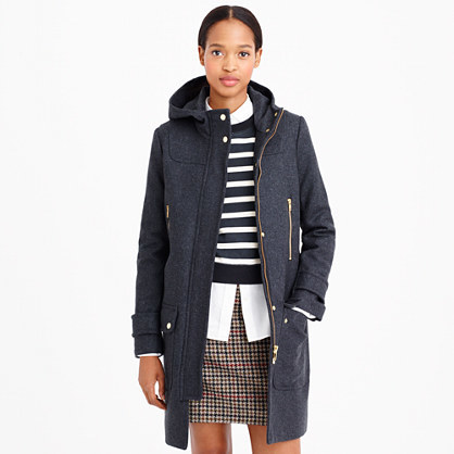 J.Crew Wool Melton Duffle Coat, $350 | J.Crew | Lookastic