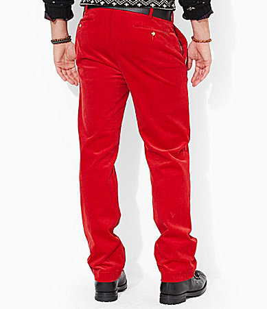 red corduroy jeans