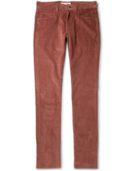 Loro Piana Regular Fit Cotton And Cashmere Blend Corduroy Trousers