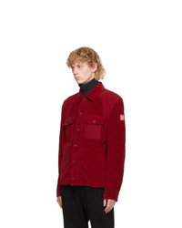 Belstaff Red Corduroy Rack Jacket