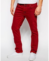 Red Corduroy Skinny Jeans