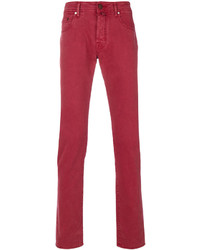 Red Cotton Pants