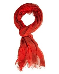 Esprit Bold Check Scarf Red