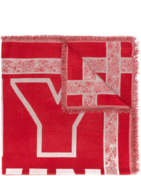 Twin-Set Typography Fringed Scarf