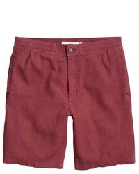 H&M Linen Blend Knee Length Shorts