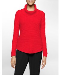 Calvin Klein Rib Knit Cowl Neck Sweater