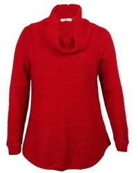 Calvin Klein Cowl Neck Ribbed Knit Sweater
