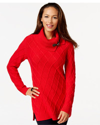 Charter Club Diamond Knit Tunic Sweater Only At Macys
