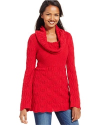 Style&co. Style Co Cowl Neck Babydoll Sweater Only At Macys