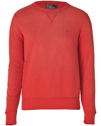 Polo Ralph Lauren Atlantic Terry Sweatshirt In Faded Red