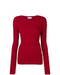 RED Valentino Bow Detail Ribbed Sweater