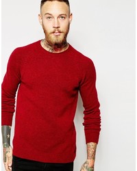 Asos Brand Lambswool Rich Crew Neck Sweater