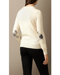 burberry elbow patch sweater