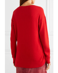 Sies Marjan Brynn Gathered Ribbed Cashmere Sweater