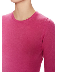 Carolina Herrera Cashmere Silk Crewneck Sweater