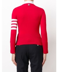 Thom Browne Classic Crewneck Pullover Cashmere With 4 Bar Sleeve Stripe