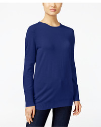 JM Collection Crew Neck Button Cuff Sweater Only At Macys