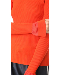 Diane von Furstenberg Crew Neck Fitted Sweater