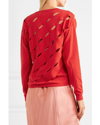 Victor Glemaud Cutout Cotton And Cashmere Blend Sweater