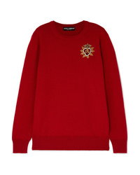 Dolce & Gabbana Embellished Cashmere Sweater