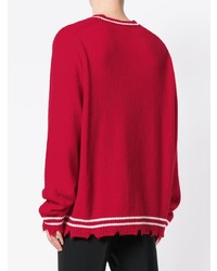 Riccardo Comi Frayed Hem Sweater