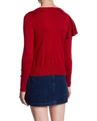 Topshop Frill Shoulder Sweater