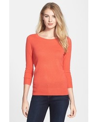 Halogen Lightweight Cashmere Sweater Red Cayenne Small P