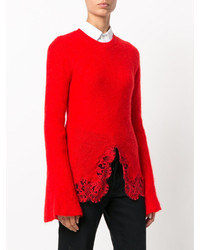 Givenchy Lace Trim Knitted Jumper