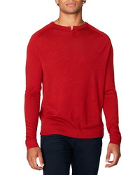 Good Man Brand Mvp Slim Fit Notch Neck Wool Sweater