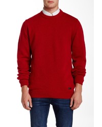 Barbour Nelson Essential Crew Rich Red Wool Sweater